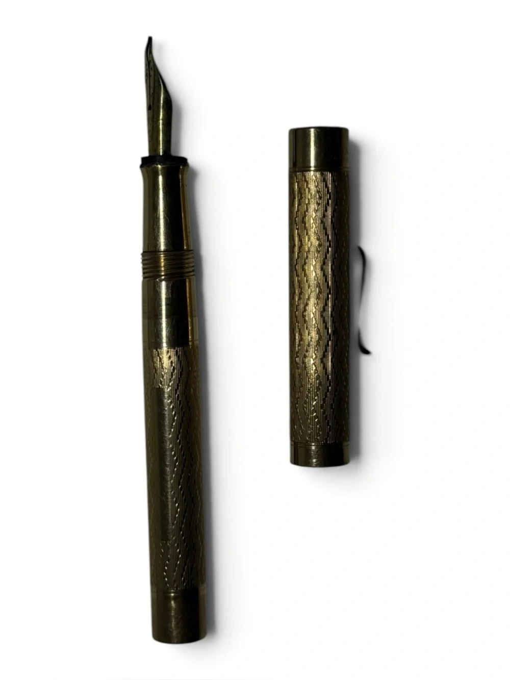 Vintage Wahl Eversharp Gold Filled Fountain Pen Pencil Set 14K Nib Box